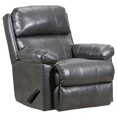 Casual Glider Recliner with Heat and Massage